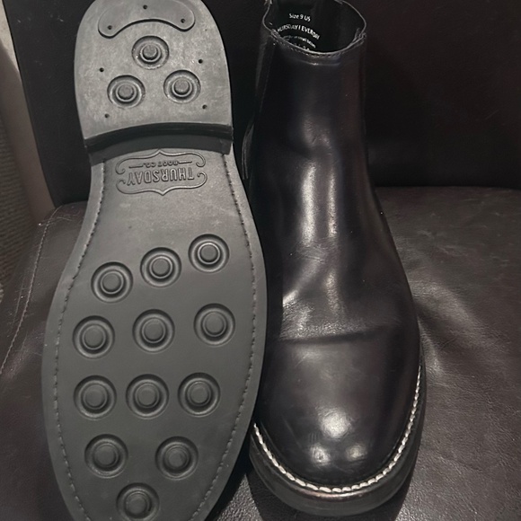 Mens, Thursday Boot Co, black Leather boots. sz 9 - Picture 4 of 4